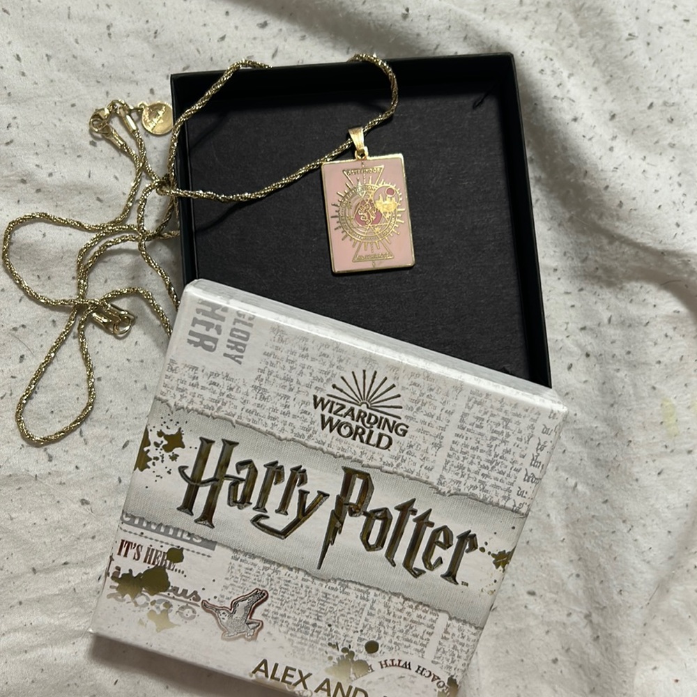 Alex and ani Harry potter gold necklace
